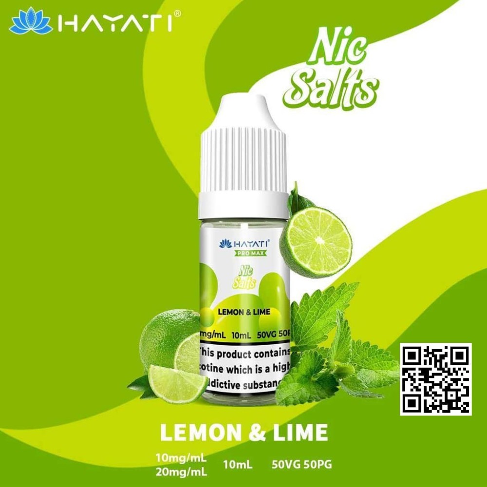 HAYATI Crystal Pro Max Nic Salts - LEMON & LIME